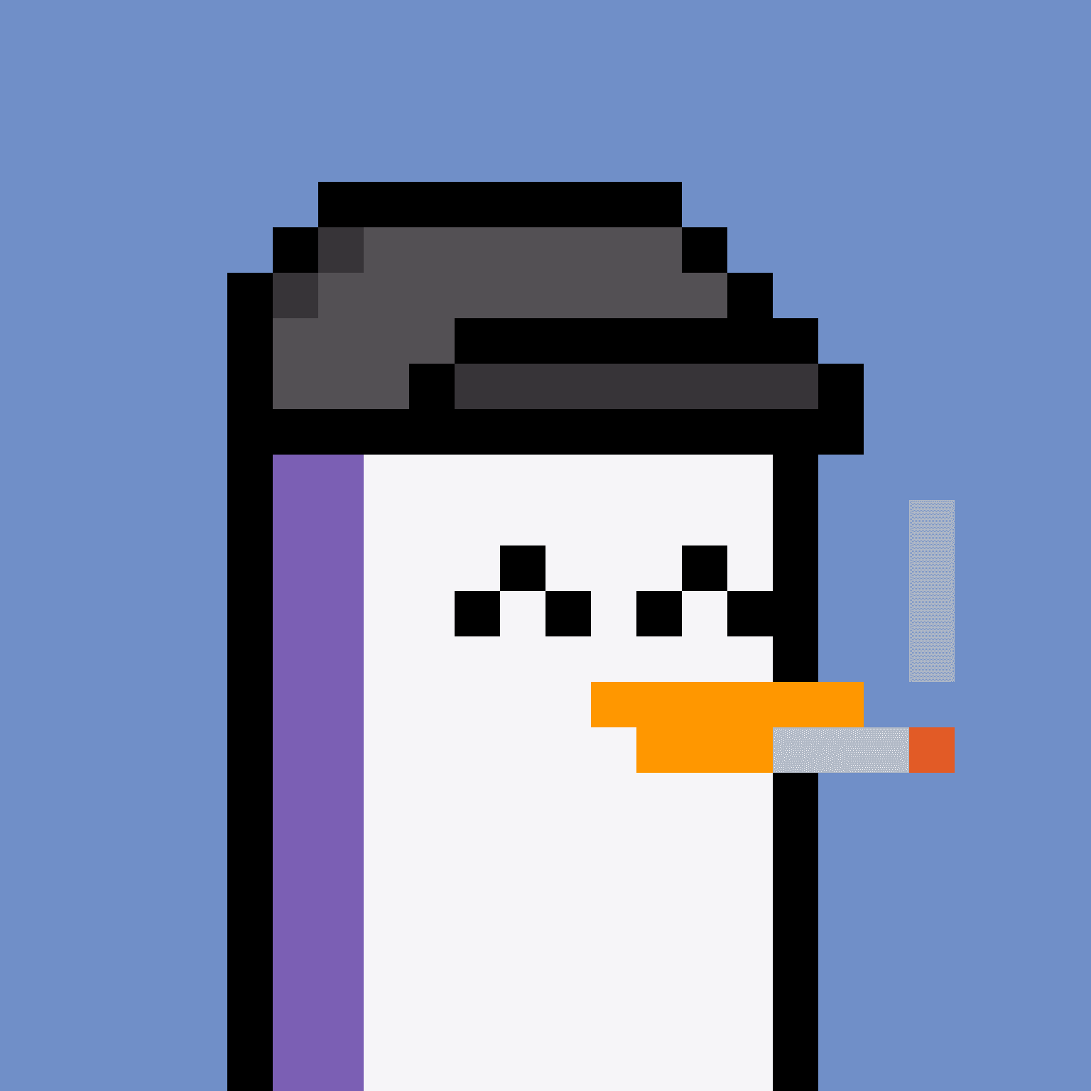Pesky Penguin #8064, burned for 0.651 SOL