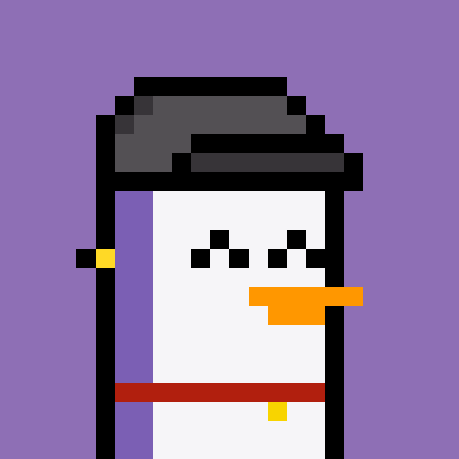 Pesky Penguin #8288, burned for 0.696 SOL