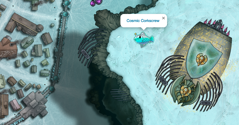 Cosmic Corkscrew on the Map